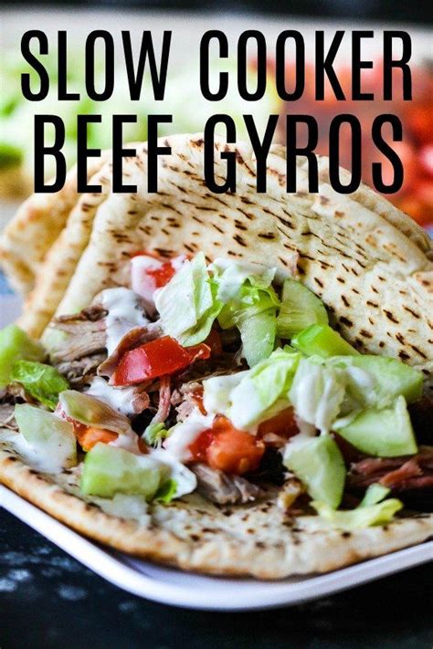 Slow Cooker Beef Gyros Recipe Recipe Beef Gyro Gyro Recipe Slow