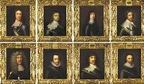 SET OF EIGHT PORTRAITS OF OLIVER CROMWELL, HIS SON, HIS GENERALS AND ...