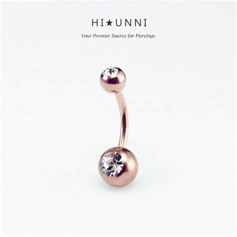 G Xs Tiny Mm Cz Rose Gold Belly Button Ring Rose Gold Over