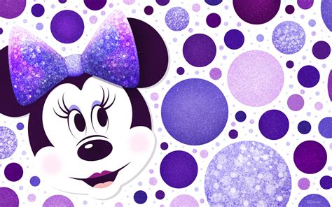 Minnie Mouse Purple Polka Dots Wallpaper Desktop Ipad Disney Parks Blog