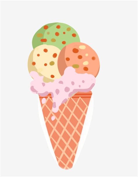 Summer Ice Cream Free Buckle Summer Ice Cream Cartoon Png