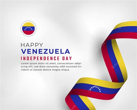 Premium Vector Happy Venezuela Independence Day July 5th Celebration