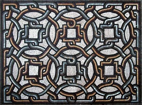 Geometric Roman Floor Mosaic Suliman Patterns Mozaico