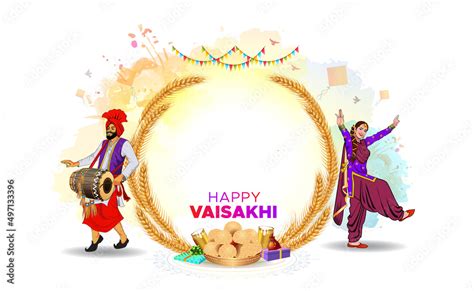 Banner Design For Vaisakhi Or Baisakhi Festival Celebration Punjabi