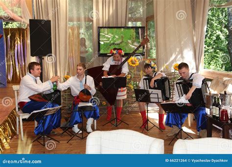 Young Musicians Of The Orchestra Of Ukrainian Folk Instruments Playing