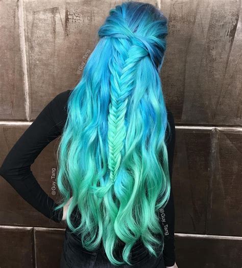 Multicolored hair makes for a crazy yet fun look. Guy Tang on Instagram: "#mermaid #hair don't care on ...