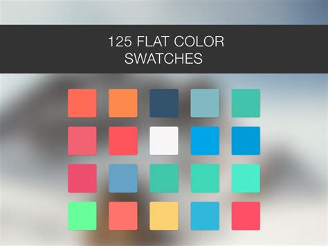125 Flat Color Swatches By Prashant Dwivedi On Dribbble