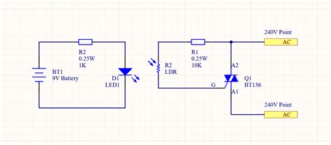 Simple Optocoupler Representation Circuit With Ldr And Led Circuitbest