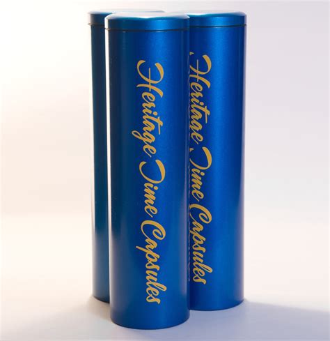 Aluminum Cylinder Time Capsule Small Heritage Time Capsules