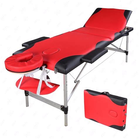 Pabby Yard 3 Sections Folding Portable Massage Table Aluminum Tube Beauty Salon Spa Chair