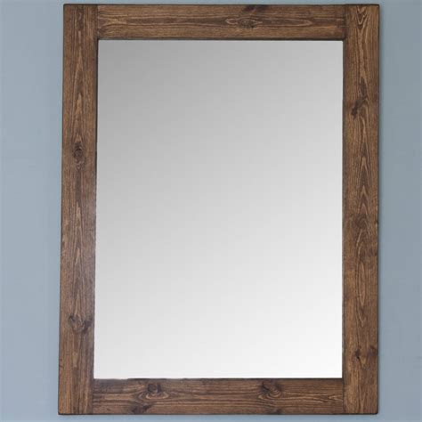Altan Small Wooden Framed Mirror In Dark White Wood By Decorative