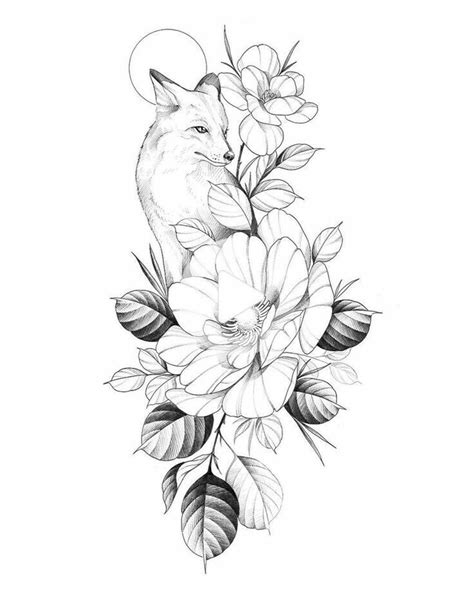 Pin By Letitia Hensley On Digis Fox Tattoo Design Fox Tattoo Sketch