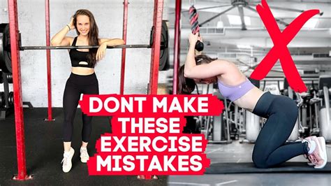 7 biggest workout mistakes beginner exercise tips fitness motivation youtube