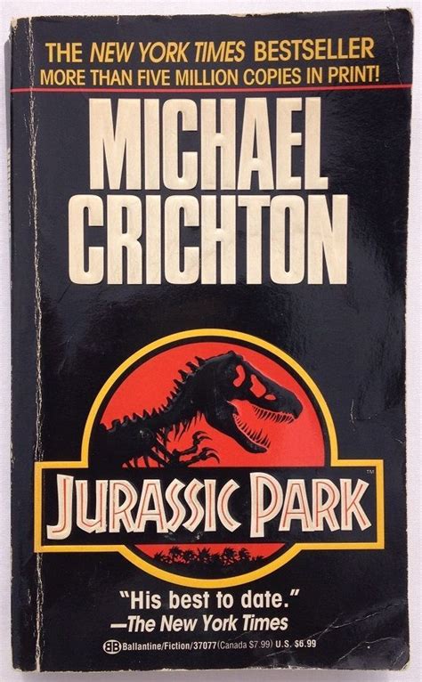 In the spring of 1990, an earlier draft of the novel was given to steven spielberg, who immediately started the production of a movie adaptation. Jurassic Park by Michael Crichton (1991, Paperback ...