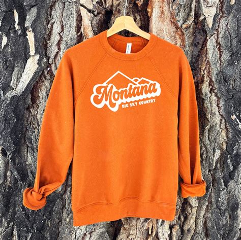 CLOSEOUT! MONTANA BIG SKY COUNTRY CREW NECK -AUTUMN – Back Road Designs