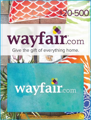 Purchase additional gift cards >. Fred Meyer - Wayfair $20-$500 Gift Card - Activate and add value after Pickup, $0.10 removed at ...