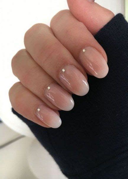 Trendy Wedding Nails Oval Natural Ideas Oval Nails Ombre Oval Nails