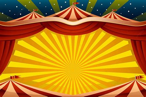 Uma Ilustração Vetorial De Um Fundo De Tenda De Circo Festival