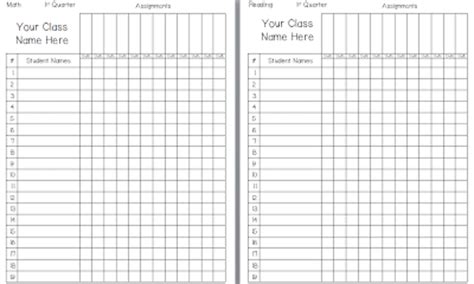 Grading Chart For Teachers Free Printable Free Printa