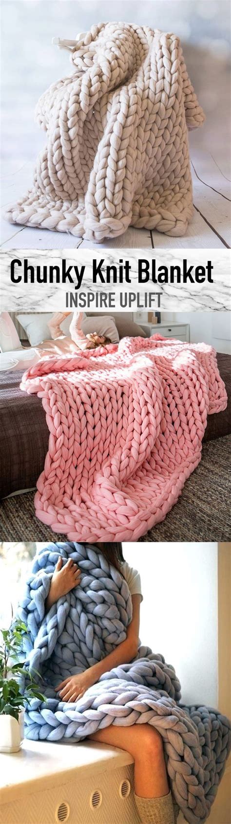 Handmade Chunky Knit Blanket Chunky Knit Blanket Knitted Blankets