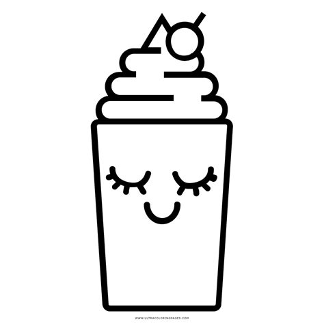Coloring Milk Shake Coloring Pages