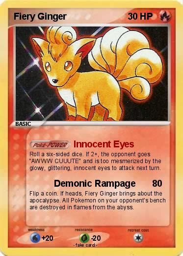 Pokémon Fiery Ginger Innocent Eyes My Pokemon Card