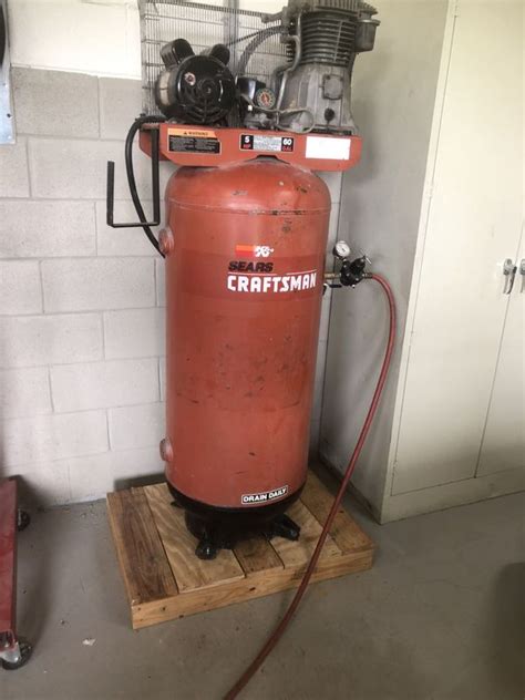 Craftsman 60 Gallon Air Compressor 5 Hp Vertical For Sale In Tavares Fl Offerup
