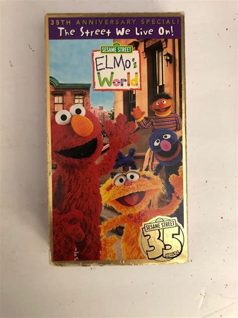 Sesame Street Elmos World The Streets We Live On Vhs Tested Rare