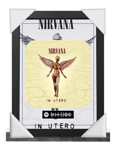 Quadro Decorativo A4 Spotify Nirvana In Utero Elo7