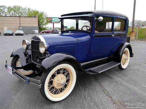 1928 Ford Model A Tudor Sedan Two Door Classic Old Vintage