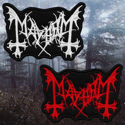 Embroidered Patch Mayhem Logo