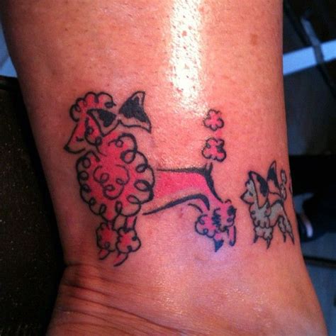 Cutest Poodle Tat Ever Poodle Tattoo Tattoos And Piercings Pink Poodle