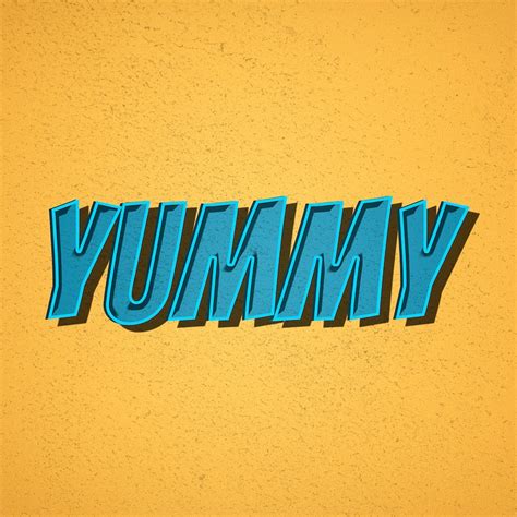 Yummy Word Retro Font Style Free Photo Rawpixel