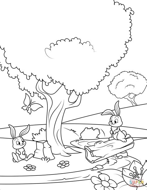 Trees & leaves coloring pages. Forest Coloring Pages at GetColorings.com | Free printable colorings pages to print and color