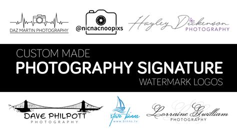 Photography Logos And Watermarks