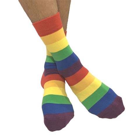 Rainbow Colored Socks Happypride