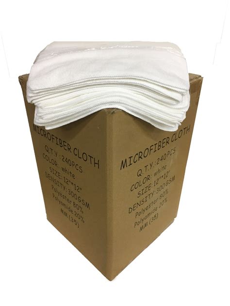 240 Ct Box 12x12 Microfiber Cloth Professional 300gsm Maximmart
