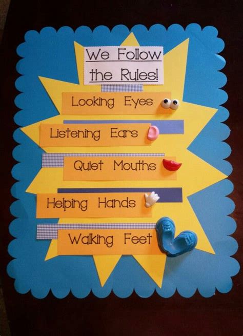 My Version Of Classroom Rules Using Mr Potato Head Pieces
