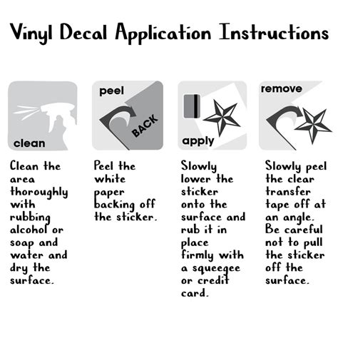 Free Printable Vinyl Decal Instructions