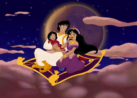 This Is Aladdin And Jasmine With Their Daughter Isra Which Means