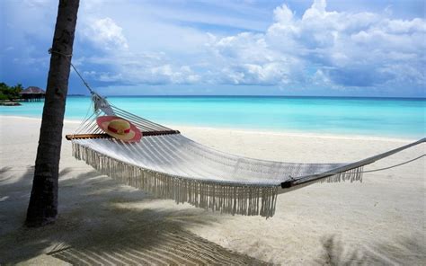 1920x1200 Nature Landscape Beach Maldives Resort Sea Sand Clouds Sky