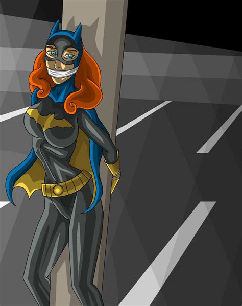 Batgirl Tied Up In A Parking Garage Shadows By ImaginaryLines On DeviantArt