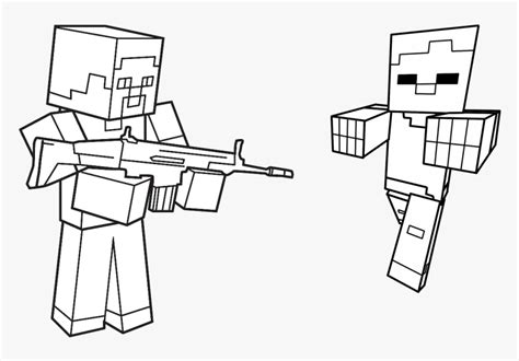 Desenhos Para Colorir Do Minecraft Hd Png Download Kindpng