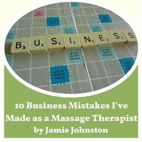 don t make the same massage therapy business mistakes as jamie johnston jamie mtdc