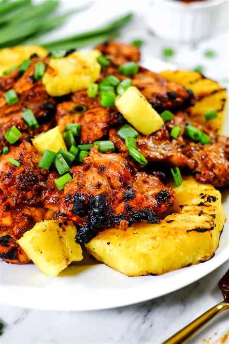 Chicken pineapple kabobs are so good and great for potlucks or family gatherings meal. Grilled Pineapple Chicken (Paleo + Whole30) | The Real ...