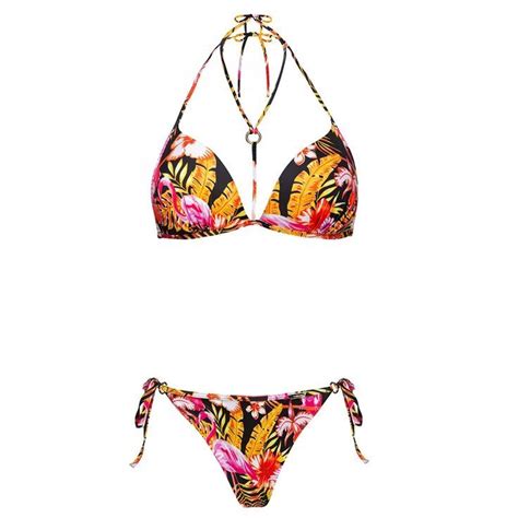 ladies flamingo bikini push up two piece swimsuit swimsuit sexy summer beach swimsuit triangle