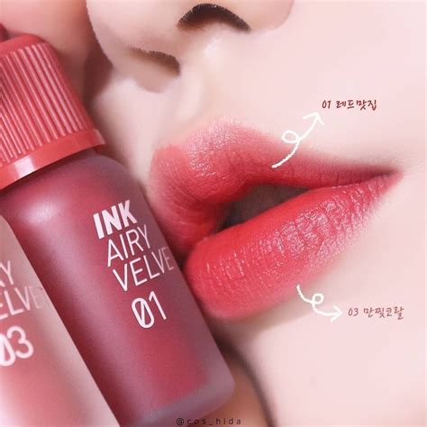 Peripera Ink Airy Velvet Tint Colours In Lip Tint Makeup