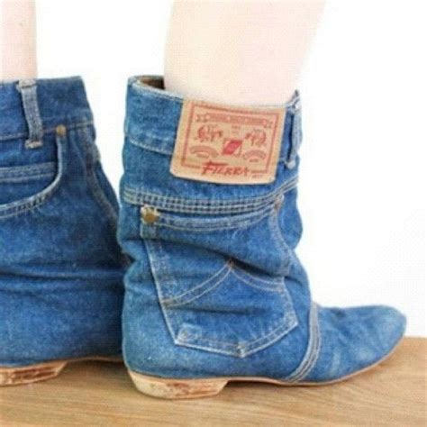 Maybe you would like to learn more about one of these? denim boots | Jeans and boots, Denim boots, Recycled jeans