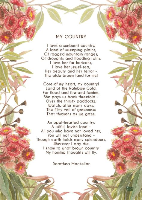 A Sunburnt Country Poem Inspirational Poem My Country Poem Etsy Australia