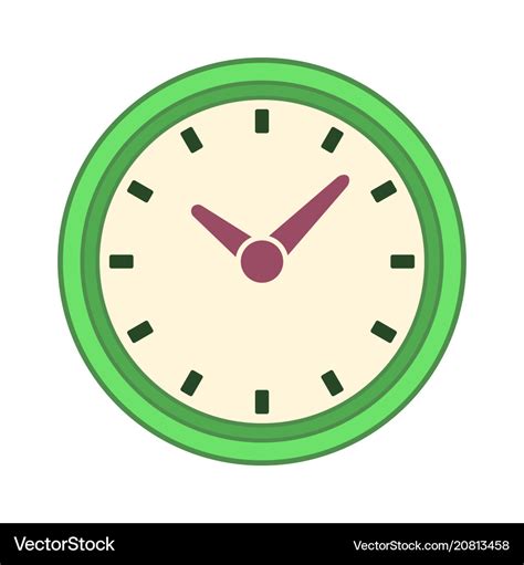 Clock Time Symbol Royalty Free Vector Image Vectorstock